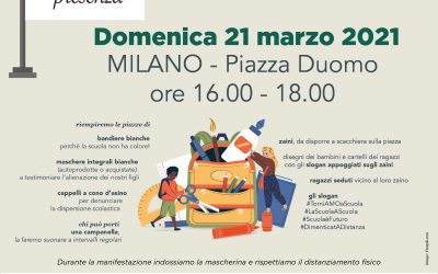 Manifestazione Rete Nazionale “Scuola in Presenza” | Milano | 21 Marzo h 16.00