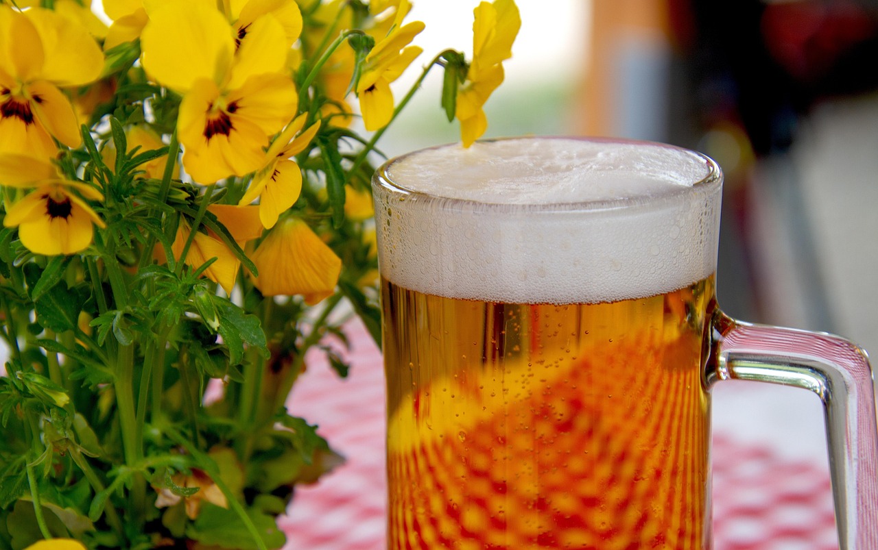 Lievito di birra scaduto utilizzato come fertilizzante per fiori in un giardino fiorito.